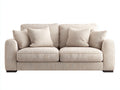 Sofás 2 plazas tela beige 186x90x86 cm para salón - diseño contemporáneo
