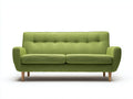 Sofás lineales tela 185x88x84 cm verde diseño escandinavo moderno